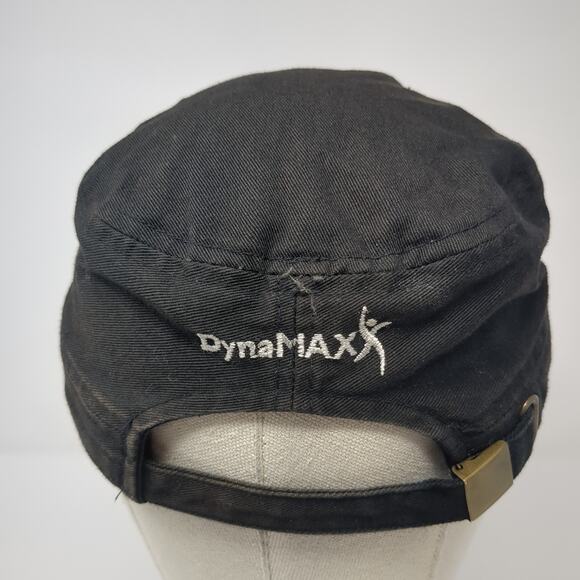 Cross DynaMax Cadet Army Cap Black One Size Adjustable Distressed L.O.G.A - Picture 5 of 8